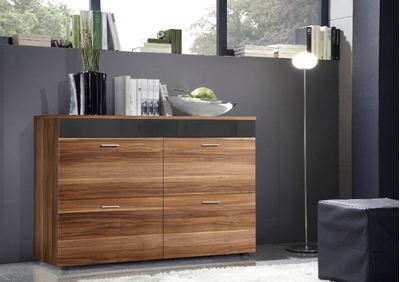 Picture of ASM Logo Chest Of Drawers Plum/Graphite