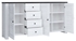 Picture of Black Red White Antwerpen Chest Of Drawers 40x203x100.5cm White