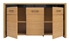 Picture of Black Red White Arosa Drawer Oak/Black Gloss