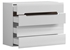 Picture of Black Red White Azteca Trio Chest Of Drawers White