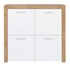 Picture of Black Red White Balder Cupboard Riviera Oak/White Gloss