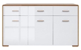 Show details for Black Red White Bari Chest Of Drawers 40x153.5x85.5cm White