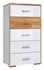 Picture of Black Red White Bari Chest Of Drawers 40x58.5x106cm White