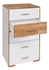 Picture of Black Red White Bari Chest Of Drawers 40x58.5x106cm White