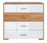 Show details for Black Red White Bari Chest Of Drawers 40x93.5x85.5cm White