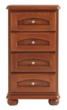 Show details for Black Red White Bawaria Chest Of Drawers 45.5x60x109.5cm Brown