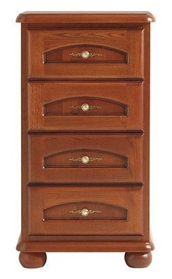 Picture of Black Red White Bawaria Chest Of Drawers 45.5x60x109.5cm Brown