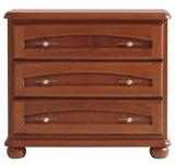 Show details for Black Red White Bawaria Chest Of Drawers 45.5x99.5x87cm Brown