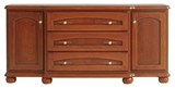 Show details for Black Red White Bawaria Chest Of Drawers 49.5x184.5x87cm Brown