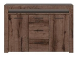 Show details for Black Red White Baylar 2D3S Chest Of Drawers Monastery Oak