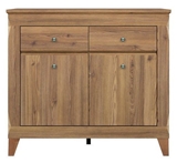 Show details for Black Red White Bergen Chest Of Drawers 47x110x98cm Golden Larch