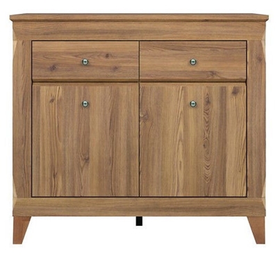 Picture of Black Red White Bergen Chest Of Drawers 47x110x98cm Golden Larch