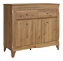Picture of Black Red White Bergen Chest Of Drawers 47x110x98cm Golden Larch