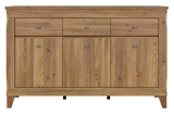 Show details for Black Red White Bergen Chest Of Drawers 47x156x98cm Golden Larch