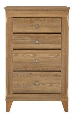 Picture of Black Red White Bergen Chest Of Drawers 47x72x116cm Golden Larch