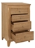 Picture of Black Red White Bergen Chest Of Drawers 47x72x116cm Golden Larch