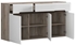 Picture of Black Red White Chest Of Drawers Azteca Trio KOM3D3S White/San Remo Oak