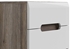 Picture of Black Red White Chest Of Drawers Azteca Trio KOM5S White/San Remo Oak