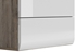 Picture of Black Red White Chest Of Drawers Azteca Trio KOM5S White/San Remo Oak