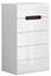 Picture of Black Red White Chest Of Drawers Azteca Trio KOM5S White