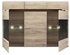 Picture of Black Red White Chest Of Drawers Azteca Trio San Remo Oak