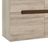 Picture of Black Red White Chest Of Drawers Azteca Trio SFK4D San Remo Oak