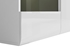 Picture of Black Red White Chest Of Drawers Azteca Trio White