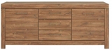 Show details for Black Red White Chest Of Drawers Gent 85x200x45cm Stirling Oak
