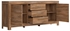 Picture of Black Red White Chest Of Drawers Gent 85x200x45cm Stirling Oak