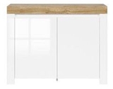 Show details for Black Red White Chest Of Drawers Holten White/Sonoma Oak
