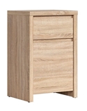 Show details for Black Red White Chest of Drawers Kaspian 1D1SP Sonoma Oak