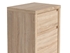 Picture of Black Red White Chest of Drawers Kaspian 1D1SP Sonoma Oak