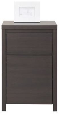 Picture of Black Red White Chest of Drawers Kaspian 1D1SP Wenge