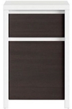 Show details for Black Red White Chest of Drawers Kaspian 1D1SP White/Brown