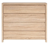 Show details for Black Red White Chest Of Drawers Kaspian KOM4S Sonoma Oak