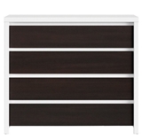 Show details for Black Red White Chest Of Drawers Kaspian KOM4S White Wenge