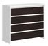 Picture of Black Red White Chest Of Drawers Kaspian KOM4S White Wenge