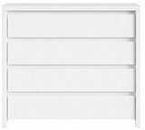 Show details for Black Red White Chest Of Drawers Kaspian KOM4S White