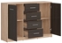 Picture of Black Red White Chest Of Drawers Nepo Plus Sonoma Oak/Wenge