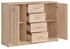 Picture of Black Red White Chest Of Drawers Nepo Plus Sonoma Oak