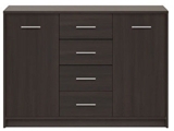 Show details for Black Red White Chest Of Drawers Nepo Plus Wenge