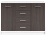 Show details for Black Red White Chest Of Drawers Nepo Plus White/Wenge