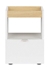 Picture of Black Red White Denton KNT1S Drawer Polish Oak/White Gloss