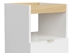 Picture of Black Red White Denton KNT1S Drawer Polish Oak/White Gloss