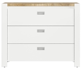 Show details for Black Red White Dreviso Baby Chest Of Drawers 112x92cm White/Oak