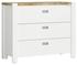 Picture of Black Red White Dreviso Baby Chest Of Drawers 112x92cm White/Oak