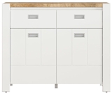 Show details for Black Red White Dreviso Baby Chest Of Drawers White/Oak