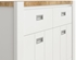 Picture of Black Red White Dreviso Baby Chest Of Drawers White/Oak