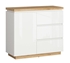 Picture of Black Red White Erla KOM1D3S Drawer White/Oak