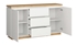 Picture of Black Red White Erla KOM2D2S Drawer White/Oak